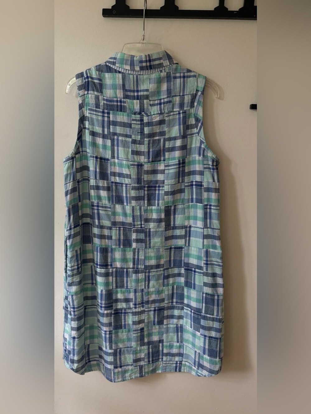 Vineyard Vines Margo Madras Shirt Dress Size 10 - Picture 5 of 8